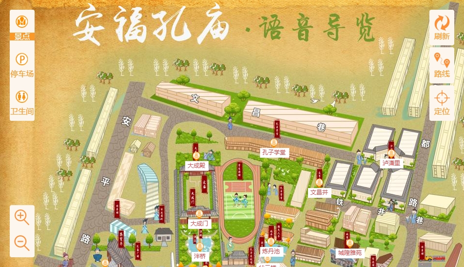 吉水手绘地图：智慧景区智能化服务的延伸